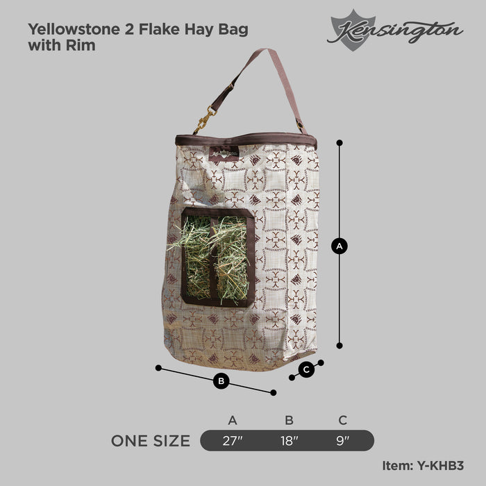 Yellowstone 2 Flake Hay Bag with Rim