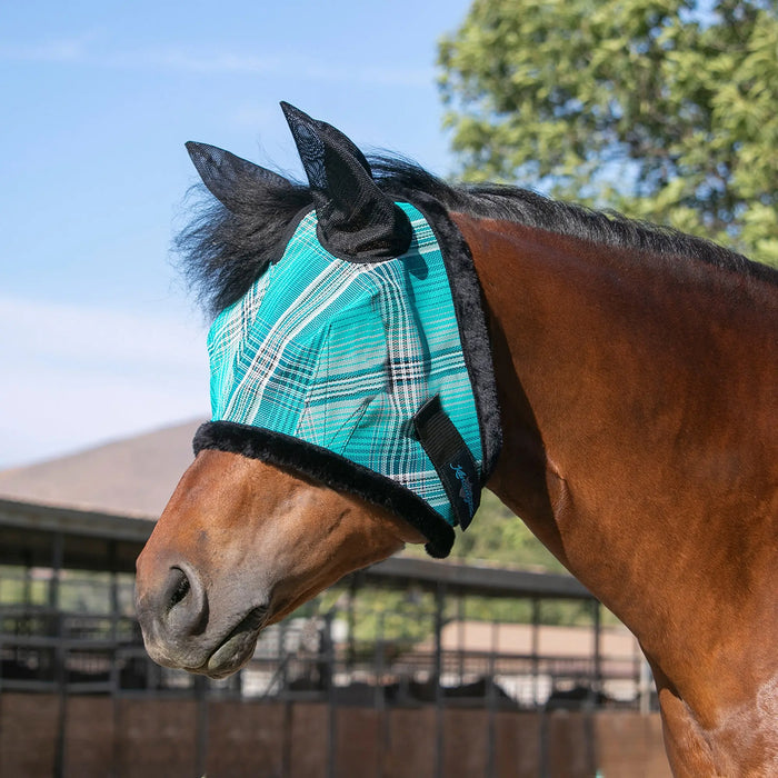 Kensington Equine Horse Fly Mask w/ Fleece & Ears | UV + Comfort In Atlantis