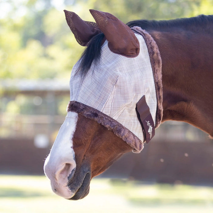 thumbnail image 2 of Kensington Signature Fly Mask With Removable Nose Protects Horses Face | Seychelles 2 of 10