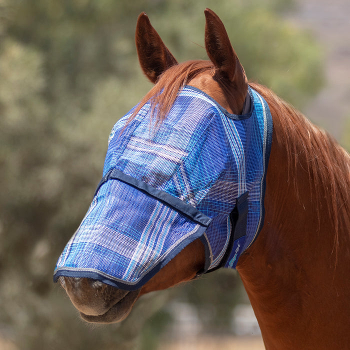 Kensington Equine Horse Fly Mask w/ Nose | UV blocking + Durable In Kentucky Blue
