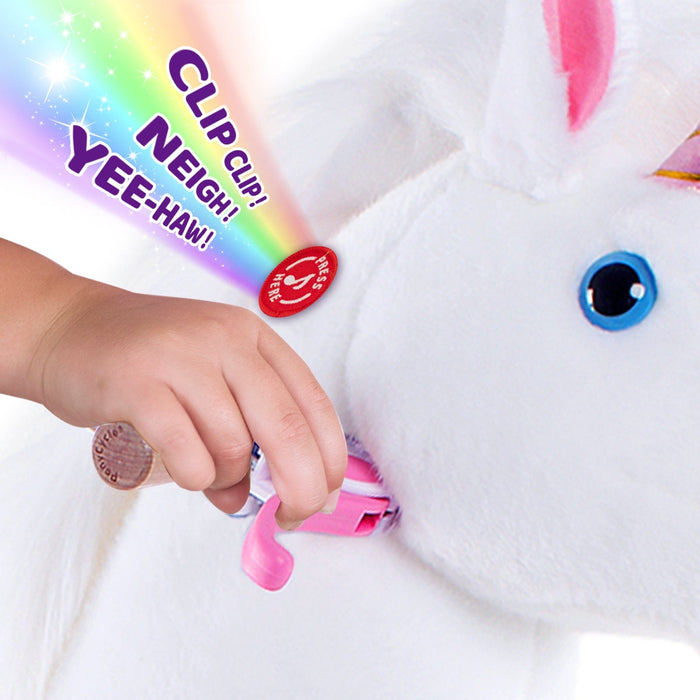 Model U® Unicorn Ride-On Toy Age 4–7 – White