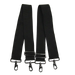 Replacement horse blanket belly straps with dual snap ends.