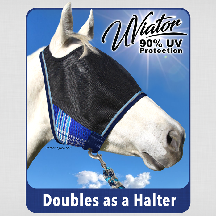 90% UV Fly Mask CatchMask UViator - Open Ear Design with Forelock Freedom