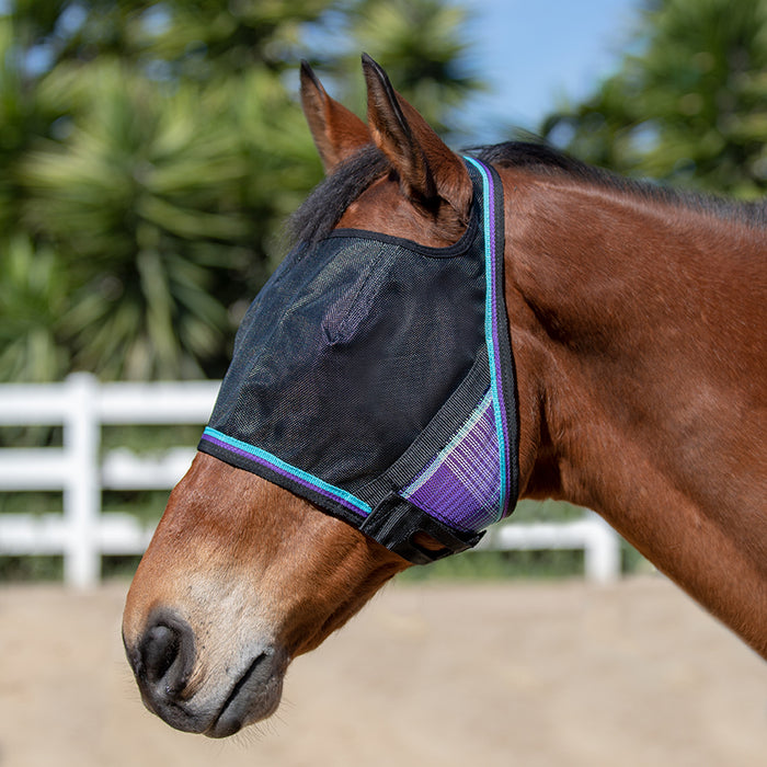 90% UV Fly Mask CatchMask UViator - Open Ear Design with Forelock Freedom