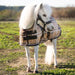 Mini textilene protective fly sheet. UV protection. Miniature horse. Tan brown plaid