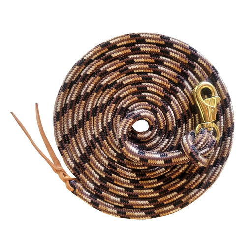 Poly clinician training lead in brown, gold and cream.