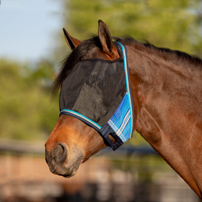 90% UV Fly Mask CatchMask UViator - Open Ear Design with Forelock Freedom